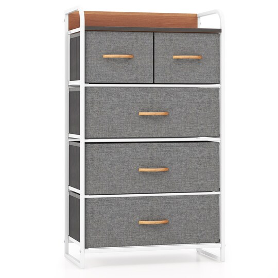 grey fabric dresser Tall Dresser Storage Tower with 9 Fabric Drawers, Grey - Bed Bath & Beyond